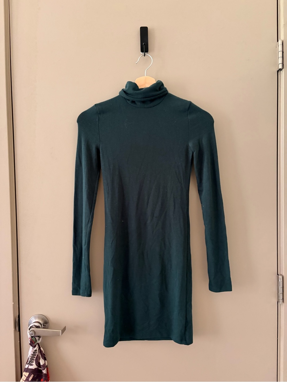 Wilfred Forest Green Turtleneck Long Sleeve Dress